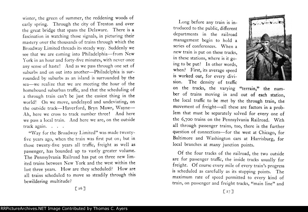 PRR "Broadway Limited," Pages 26-27, 1927